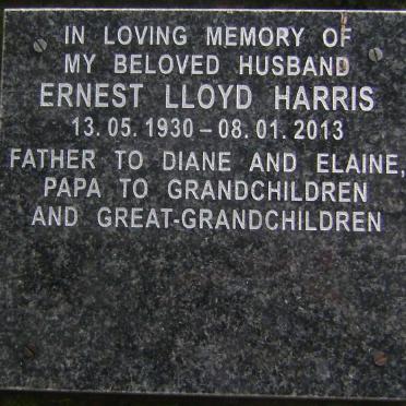 HARRIS Ernest Lloyd 1930-2013