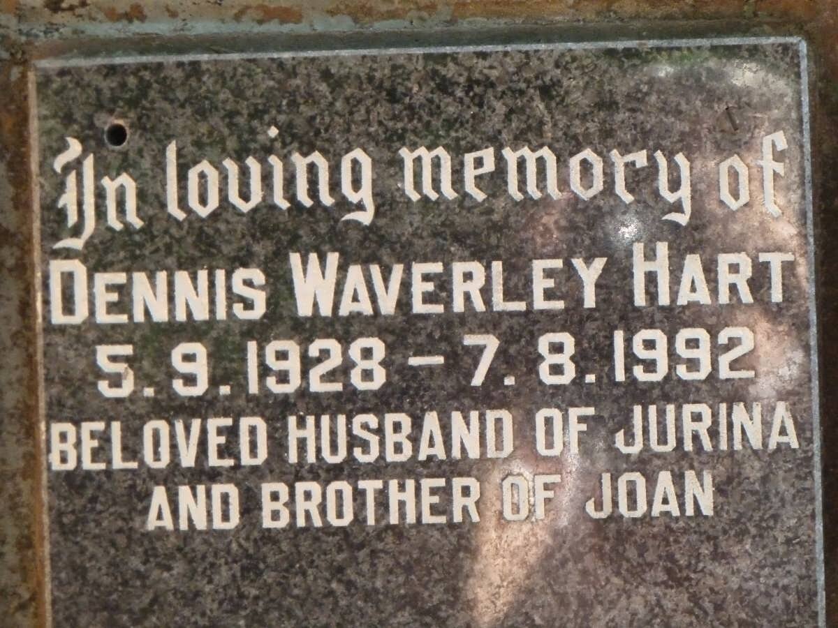 HART Dennis Waverley 1928-1992