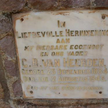 HEERDEN C.B., van 1884-1945