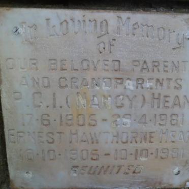 HEAN Ernest Hawthorne 1905-1981 &amp; P.C.I. 1905-1981
