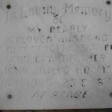 HOLMES John James 1906-1980