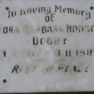 HODSON Nora Barbara 1912-1982