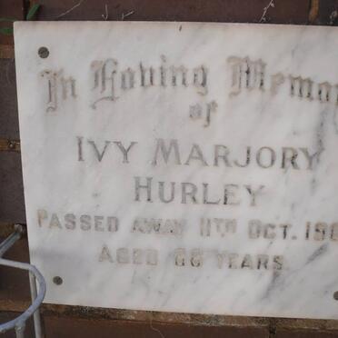 HURLEY Ivy Marjory -1968