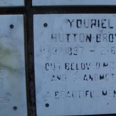 HUTTON-BROWN Youriel 1897-1987