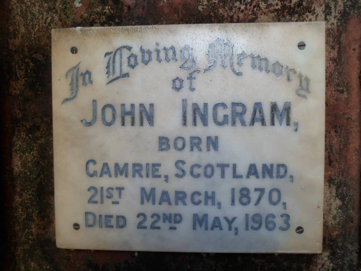 INGRAM John 1870-1963
