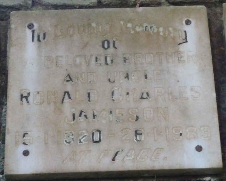 JAMIESON Ronald Charles 1920-1983