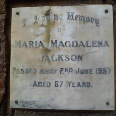 JACKSON Maria Magdalena -1957