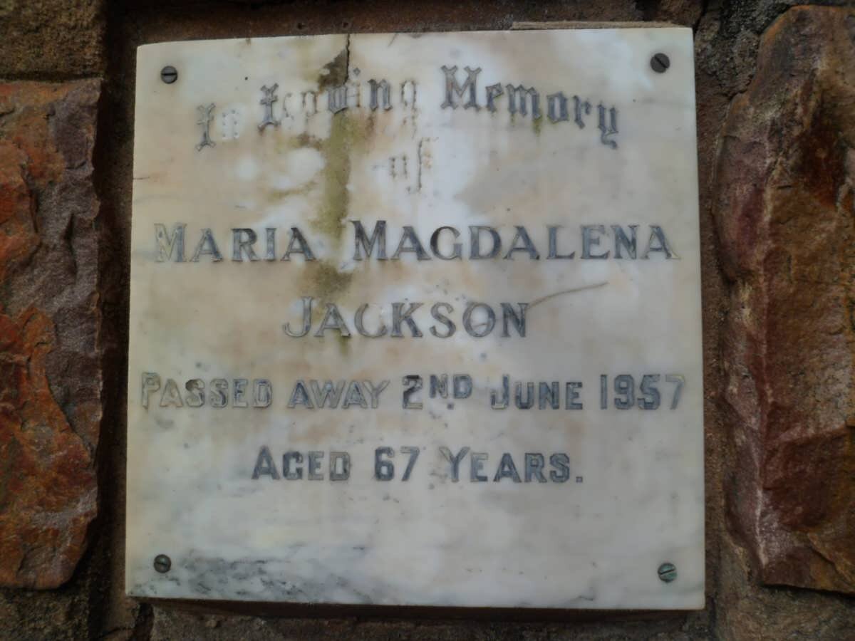 JACKSON Maria Magdalena -1957