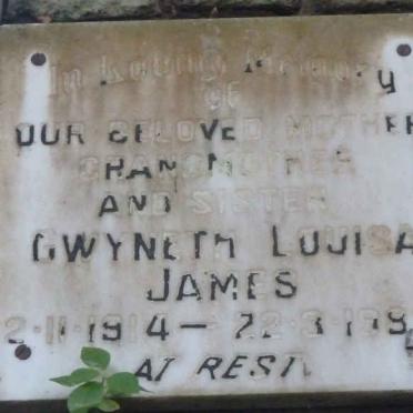 JAMES Gwyneth Louisa 1914-1983