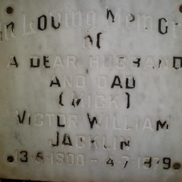 JACKLIN Victor William 1900-1979