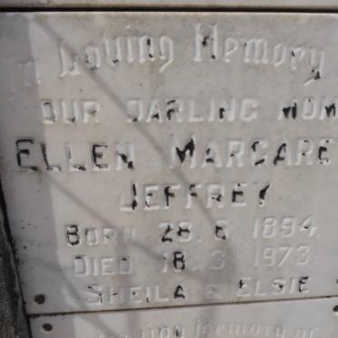 JEFFREY Ellen Margaret 1894-1973