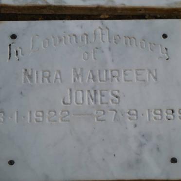JONES Nira Maureen 1922-1989