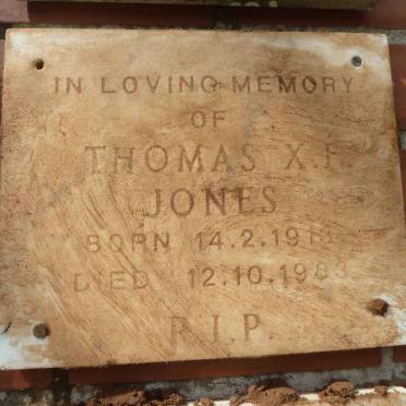 JONES Thomas X.F. 1913-1983