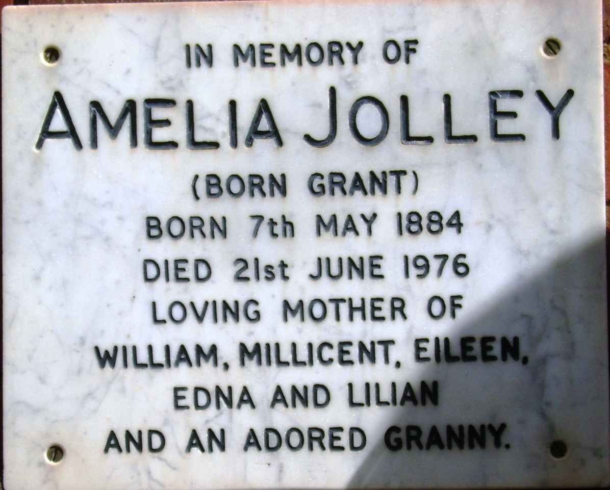 JOLLEY Amelia nee GRANT 1884-1976