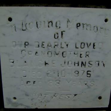 JOHNSON Blanche -1976