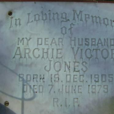 JONES Archie Victor 1905-1979