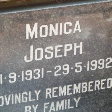 JOSEPH Monica 1931-1992