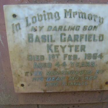 KEYTER Basil Garfield -1964