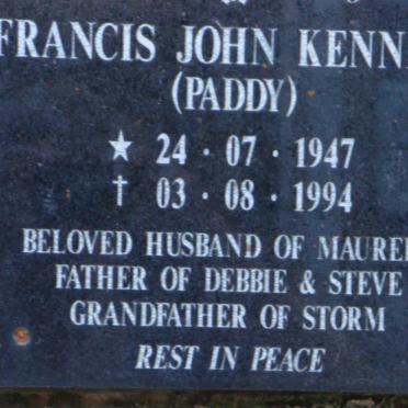 KENNEDY Francis John 1947-1994