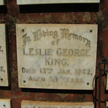 KING Leslie George -1962