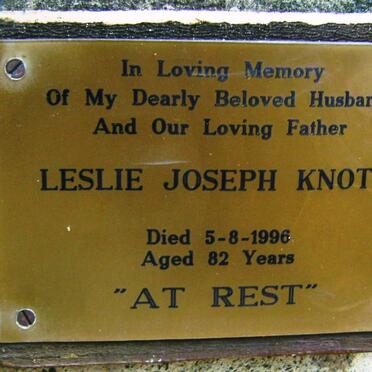 KNOTT Leslie Joseph -1996