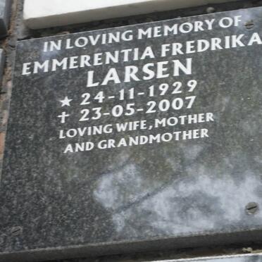 LARSEN Emmerentia Fredrika 1929-2007