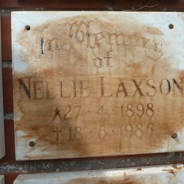 LAXSON Nellie 1898-1985