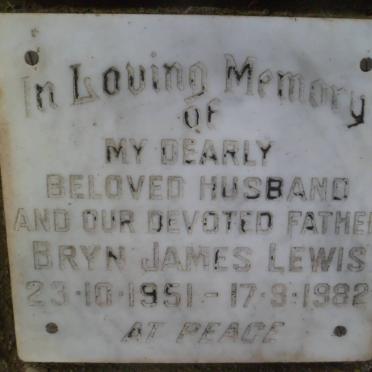 LEWIS Bryn James 1951-1982