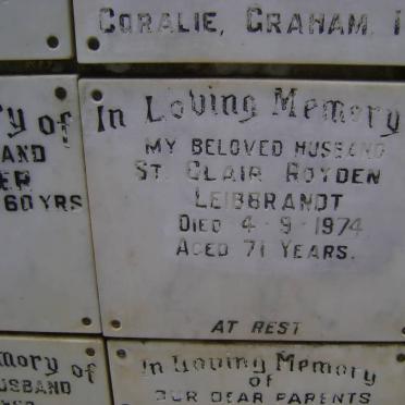 LEIBBRANDT St Clair Royden -1974