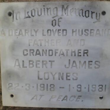 LOYNES Albert James 1918-1981