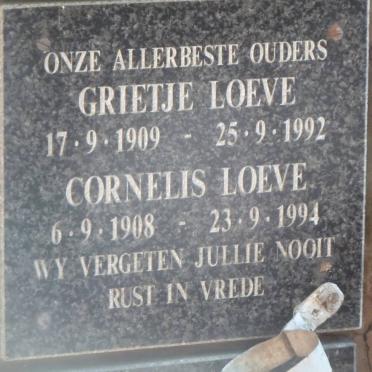 LOEVE Cornelis 1908-1994 &amp; Grietje 1909-1992