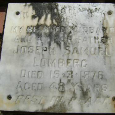 LOMBERG Joseph Samuel -1976