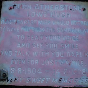 LOWE Hugh Atherstone 1904-1978