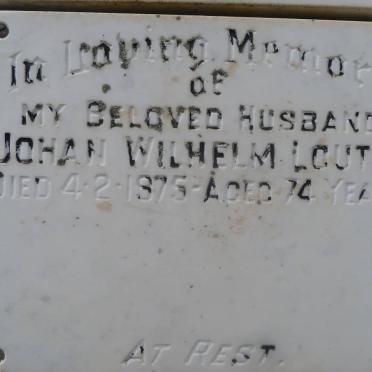 LOUTER Johan Wilhelm -1975