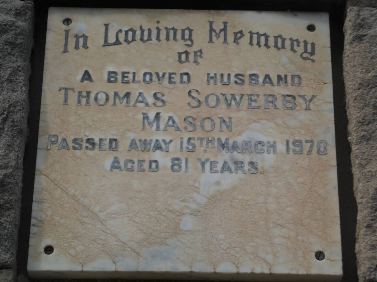 MASON Thomas Sowerby -1970