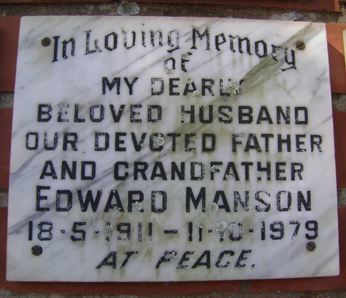 MANSON Edward 1911-1979