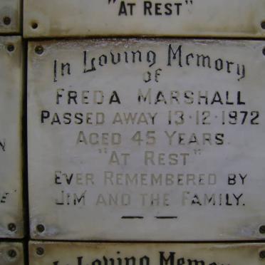 MARSHALL Freda -1972