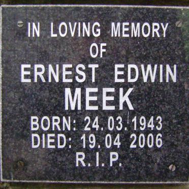 MEEK Ernest Edwin 1943-2006