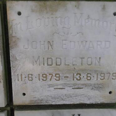 MIDDLETON John Edward 1979-1979