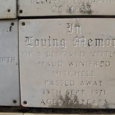 MITCHELL Maud Winifred -1971