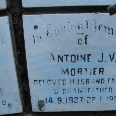 MORTIER Antoine J.V. 1927-1988