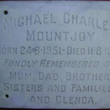 MOUNTJOY Michael Charles 1951-1975