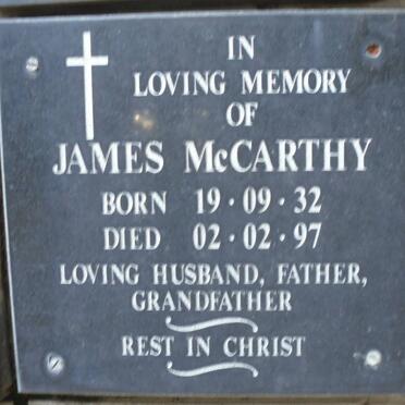 McCARTHY James 1932-1997