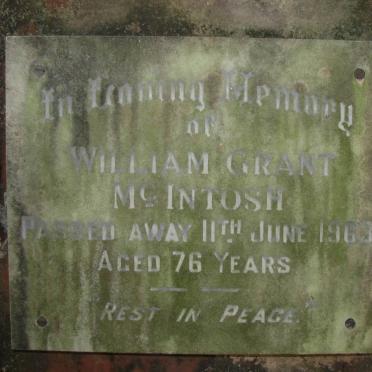 McINTOSH William Grant -1963