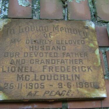 Mc LOUGHLIN Lionel Frederick 1905-1980