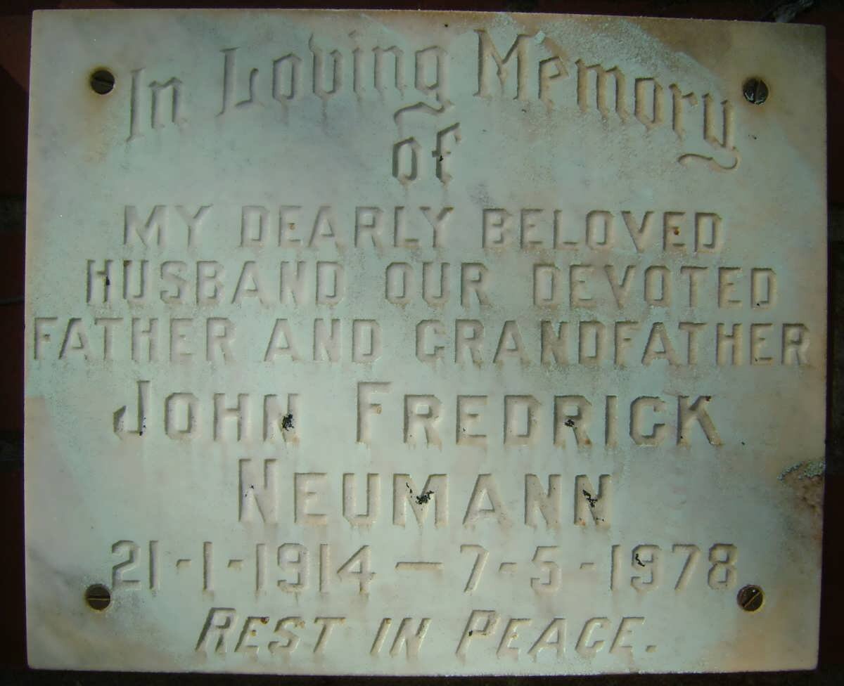 NEUMANN John Fredrick 1914-1978