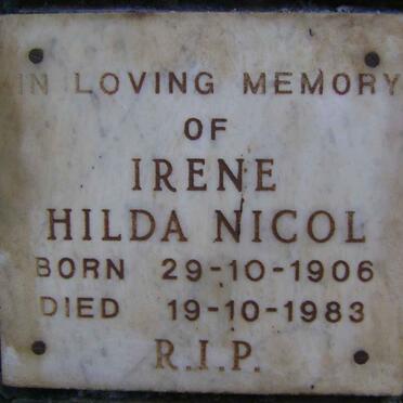 NICOL Irene Hilda 1906-1983