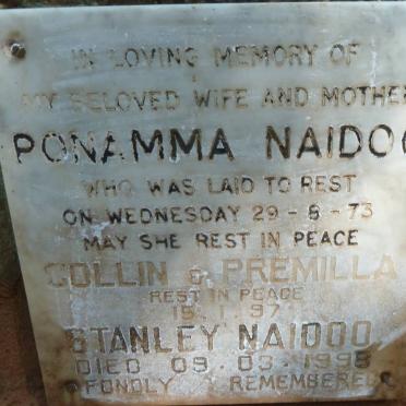 NAIDOO Ponamma -1973 :: NAIDOO Stanley -1998 :: ? Collin 1997 :: ? Premilla -1997