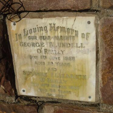 O'REILLY George Blundell -1958 &amp; Susanne Elizabeth -1960