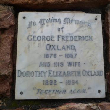 OXLAND George Frederick 1878-1957 &amp; Dorothy Elizabeth 1892-1964